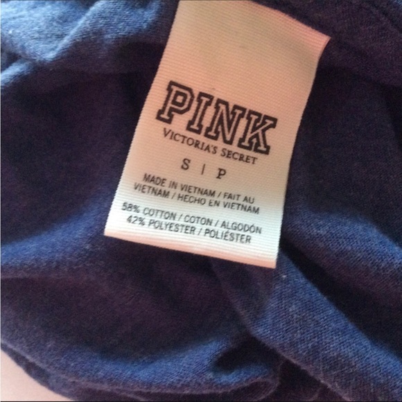 PINK VICTORIAS SECRET SEQUIN STAR MUSCLE TANK TOP SMALL - Picture 4 of 8